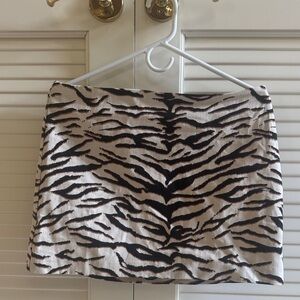 Stylish Zebra Print Mini Skirt